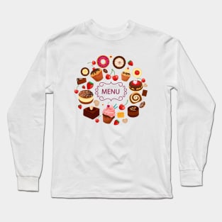 Dessert Menu Long Sleeve T-Shirt